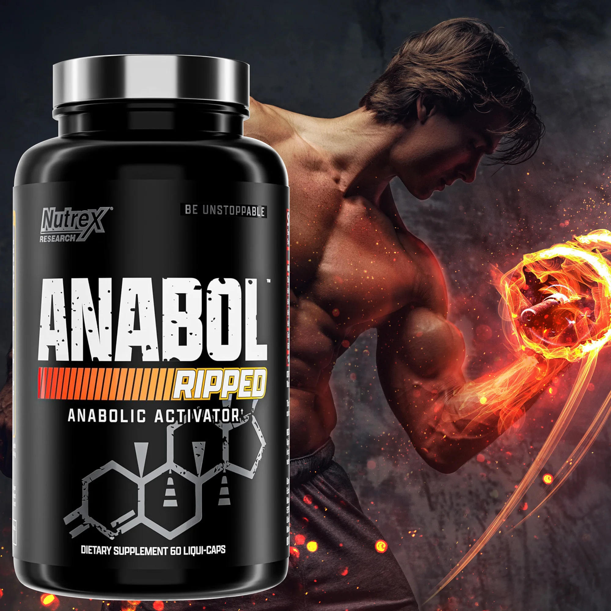 Men’s ANABOLIC Muscle Building Supplement, Boost Workout Energy, Muscle Growth & Protein Synthesis, Balances Men Hormones