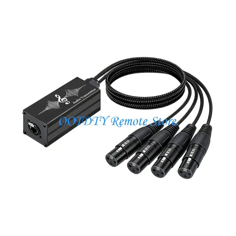 RJ45 to 4XLR Conference Extender for Cleaner 4 Way Cable and Stage