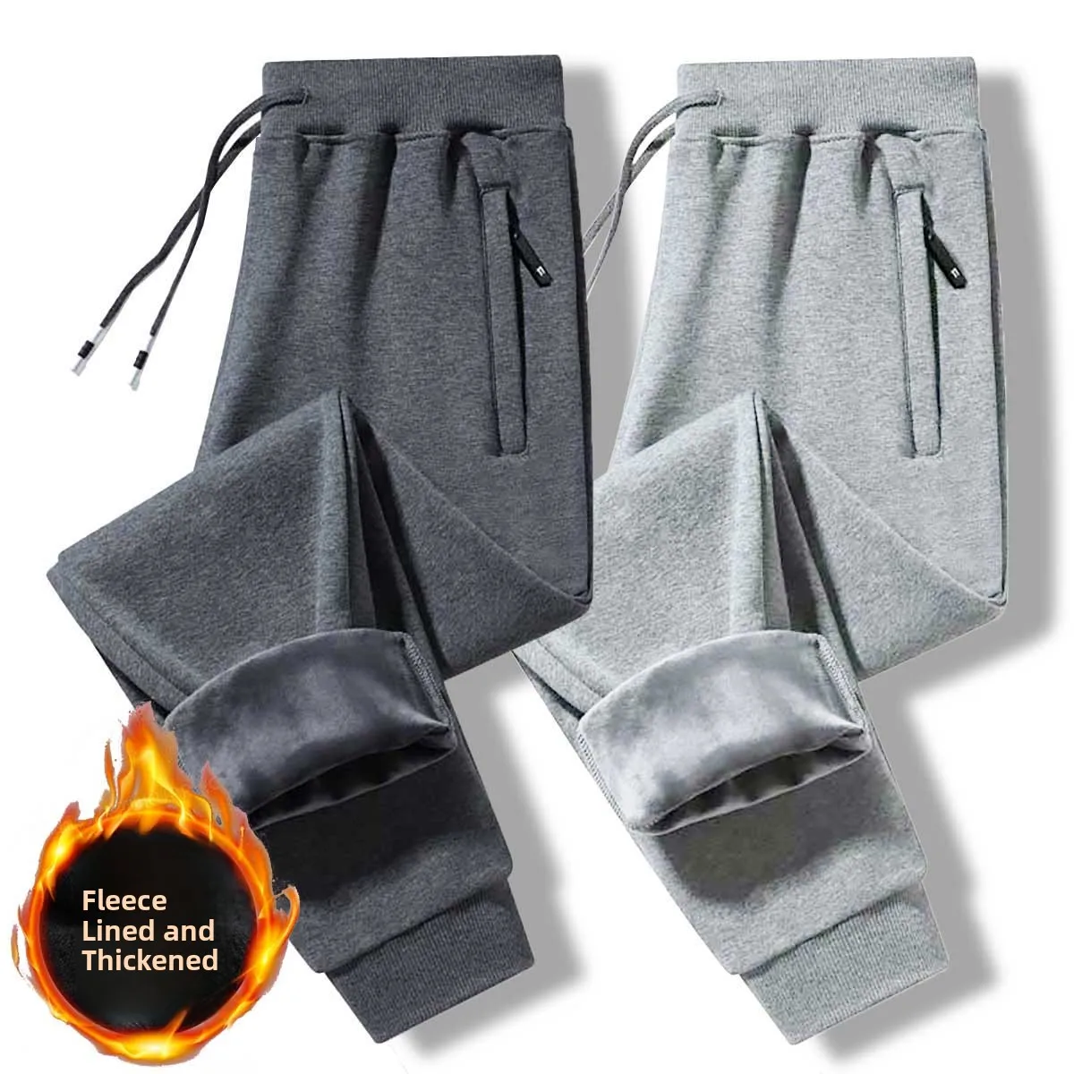 Women's Fleece Lined Sports Harlan Pants Loose Fit Casual Trousers plus Size Comfortable Elastic Waist Baggy Sweatpants