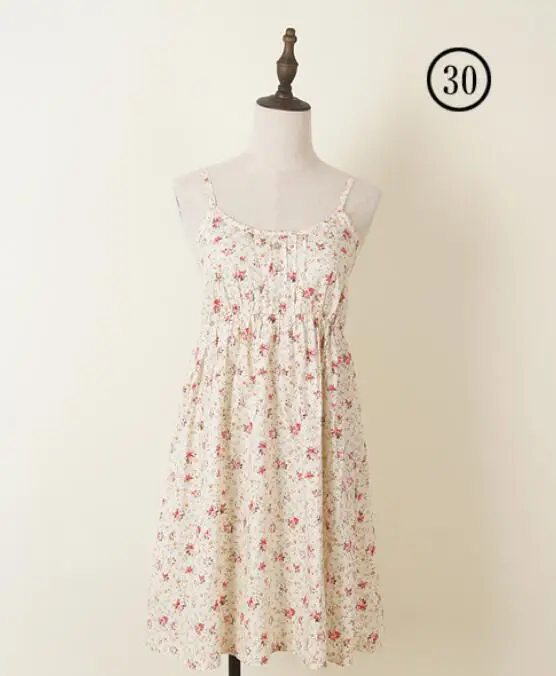 Vestido de verano ajustado de algodón con tirantes para mujer, camiseta sin mangas con estampado Floral, informal, cuello Halter, 23-43 colores, 2024