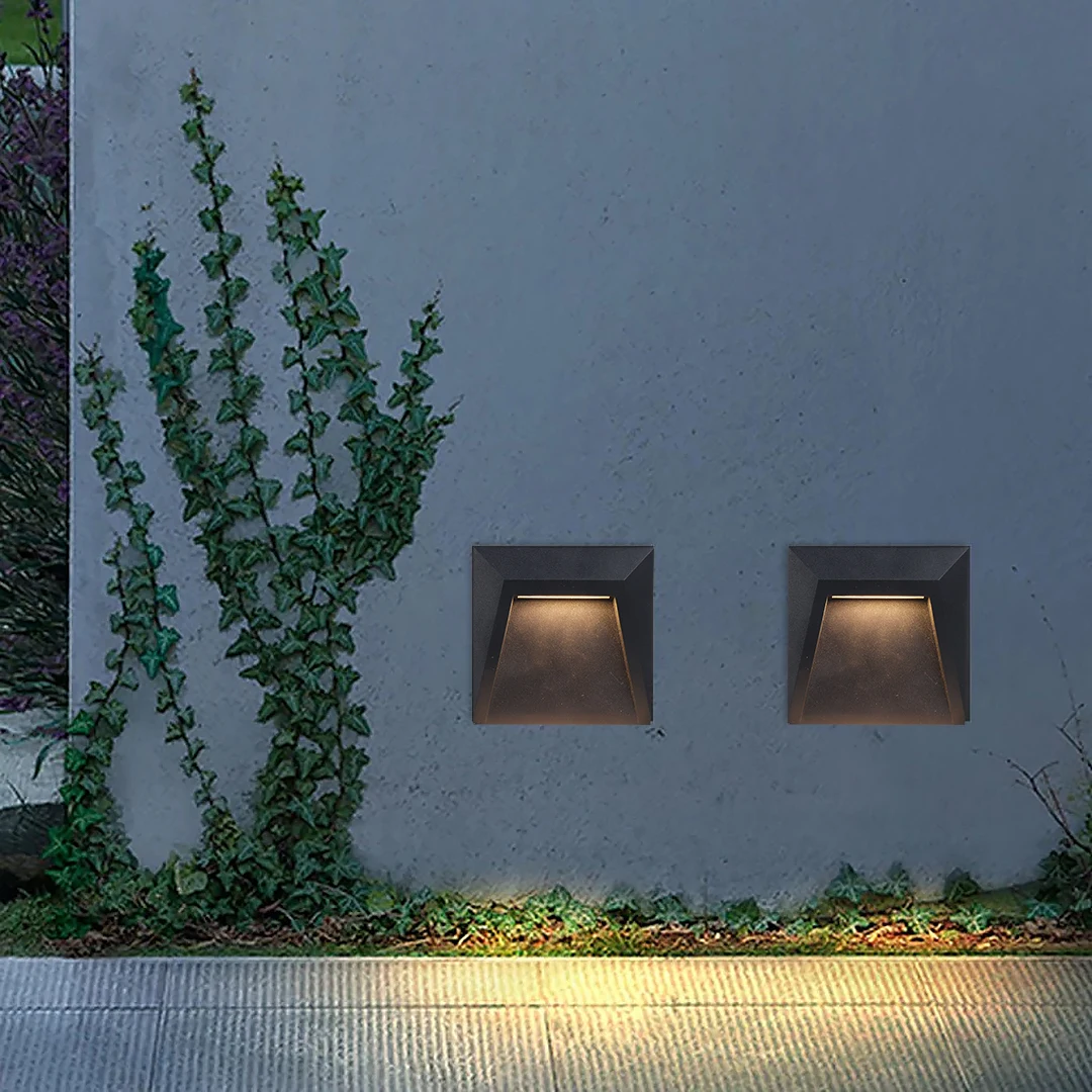 

Outdoor Wall Light Emitting Diode Lighting Stair Light for Corner Embedded Step Foot Light