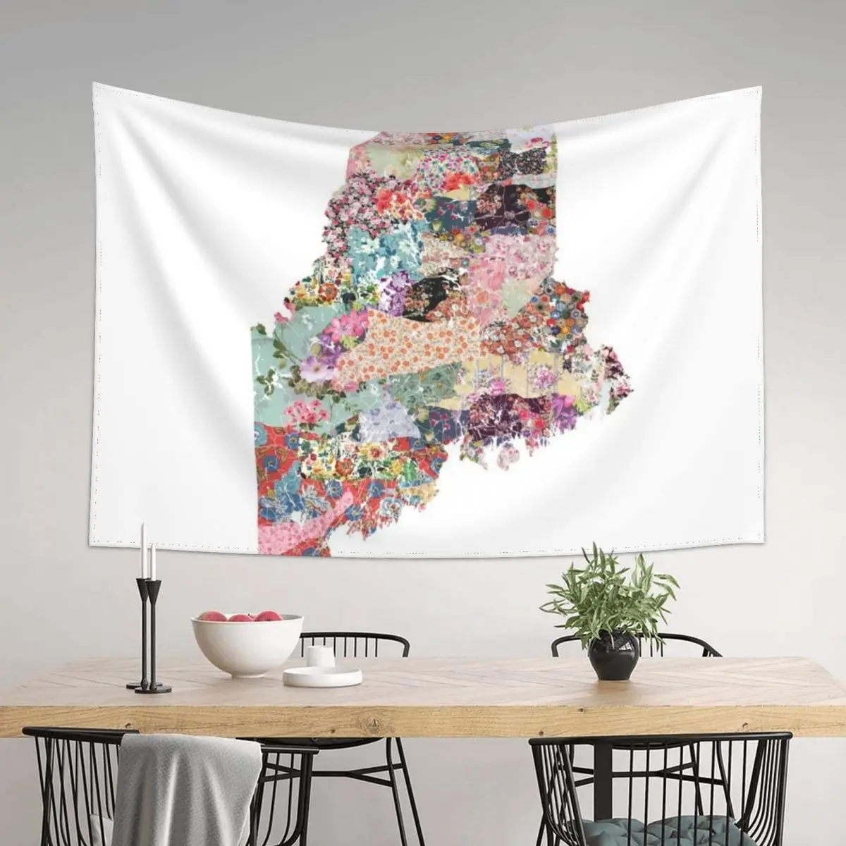

Maine map Tapestry Wall Hangings Decoration Living Room Decoration Hanging Wall Korean Room Decor Tapestry