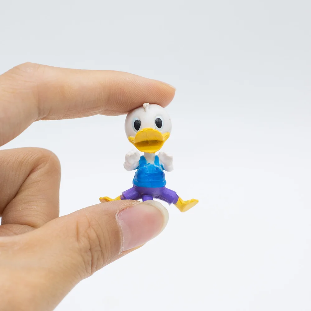 Disney DuckTales Donald Duck Launchpad McQuack Huey Dewey Louie cuckoo-loca boneka hadiah Model mainan Anime figur mengumpulkan ornamen