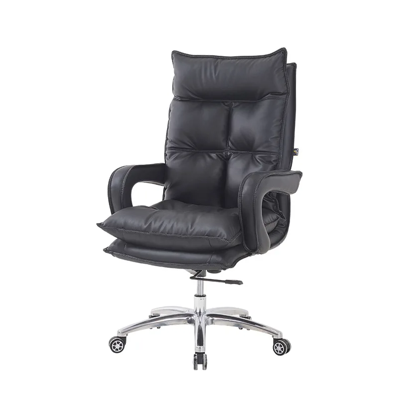 

Manufacturer custom boss casual leather chair soft lifting swivel computer chair manager office chair large class chair