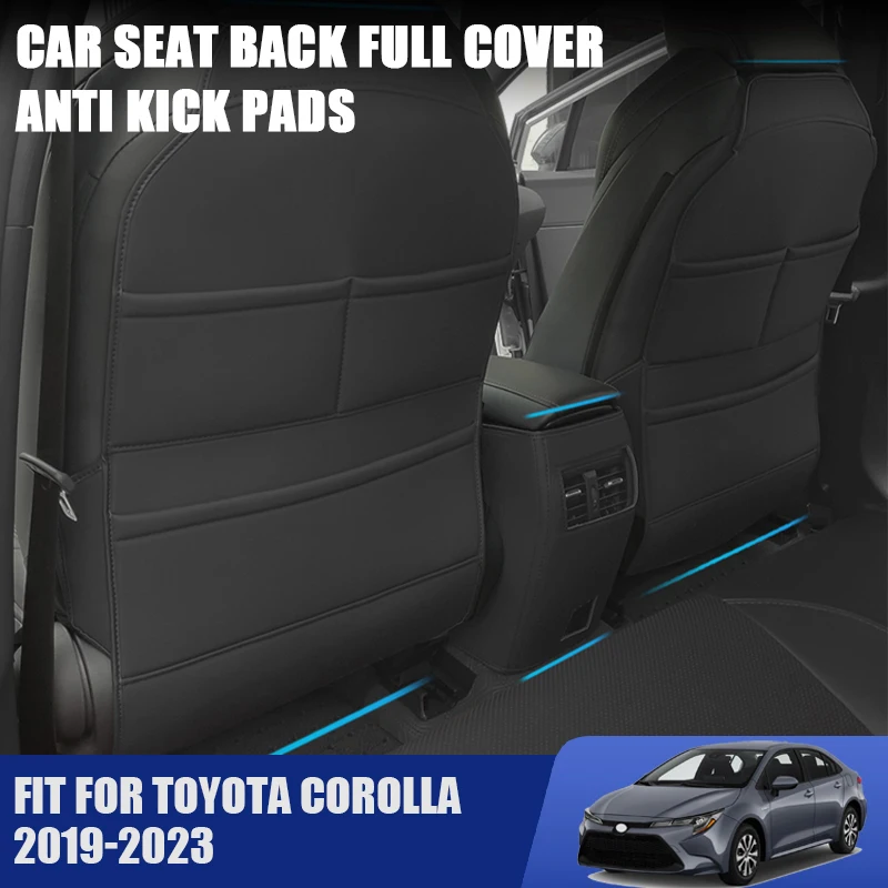 

Car Interior Anti Kick Pads For Toyota COROLLA 2019 20 21 22 23 Seat Back Protector Full Cover Anti-dirty Mats with Storage Bag