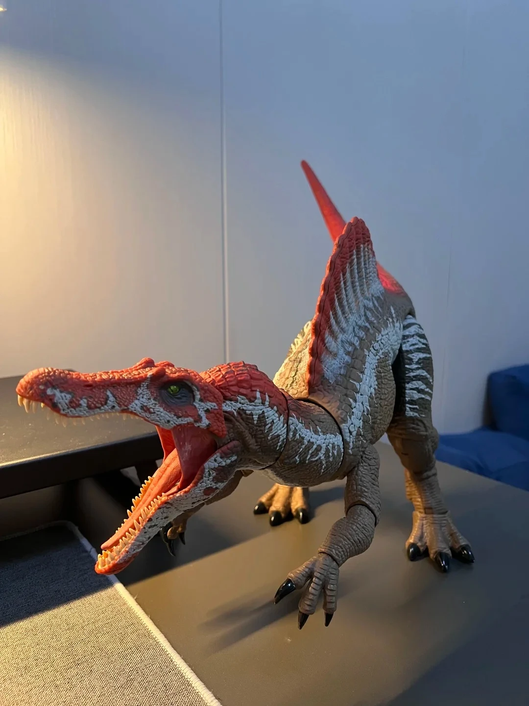 In Stock Mattel Jurassic World Hammond Collection Spiky Dinosaur Highly Posable Spinosaurus Action Figure Dinosaur Model Toy