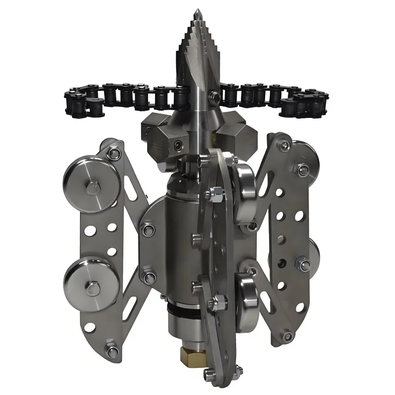 High Pressure Sewer Jet Head with Chain, 1/2 