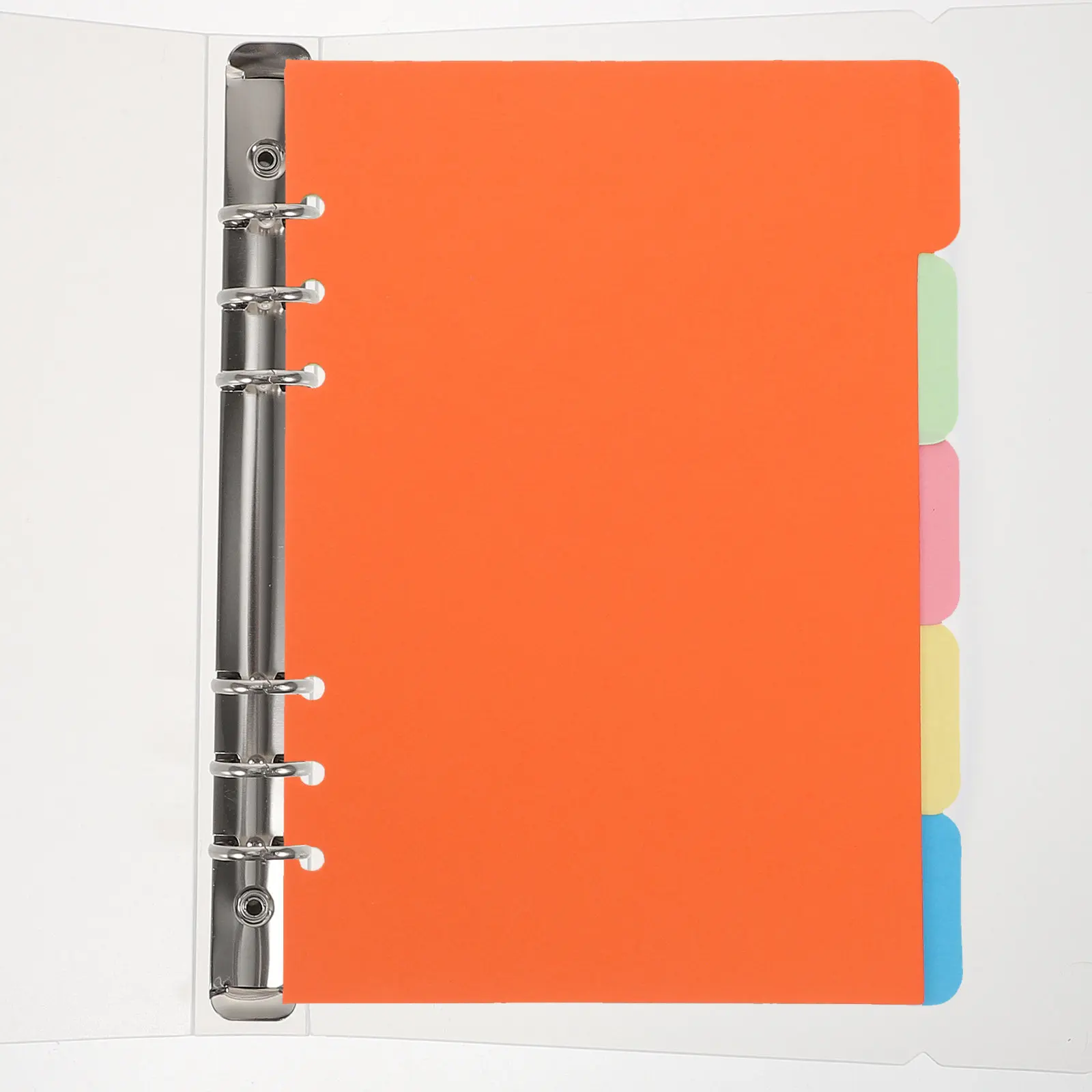 

2Pcs Clear A5 Binder Notebook Binder Reusable Office File Organizer Folder Portable Document Holder for School Work