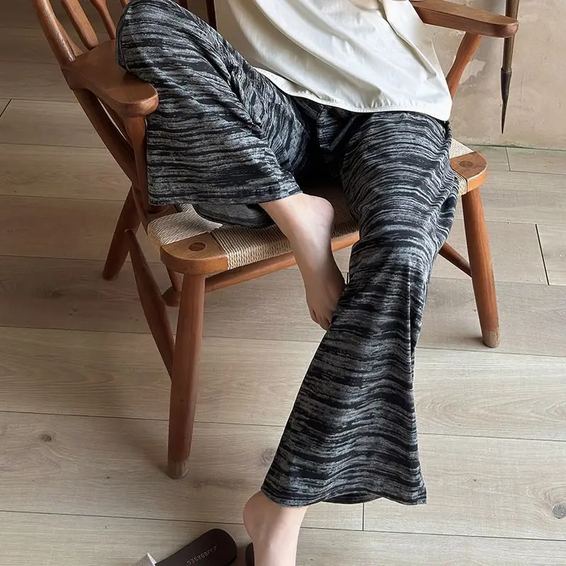 

Summer Cotton Trousers Straight-leg Trousers Wide-leg Loose Home