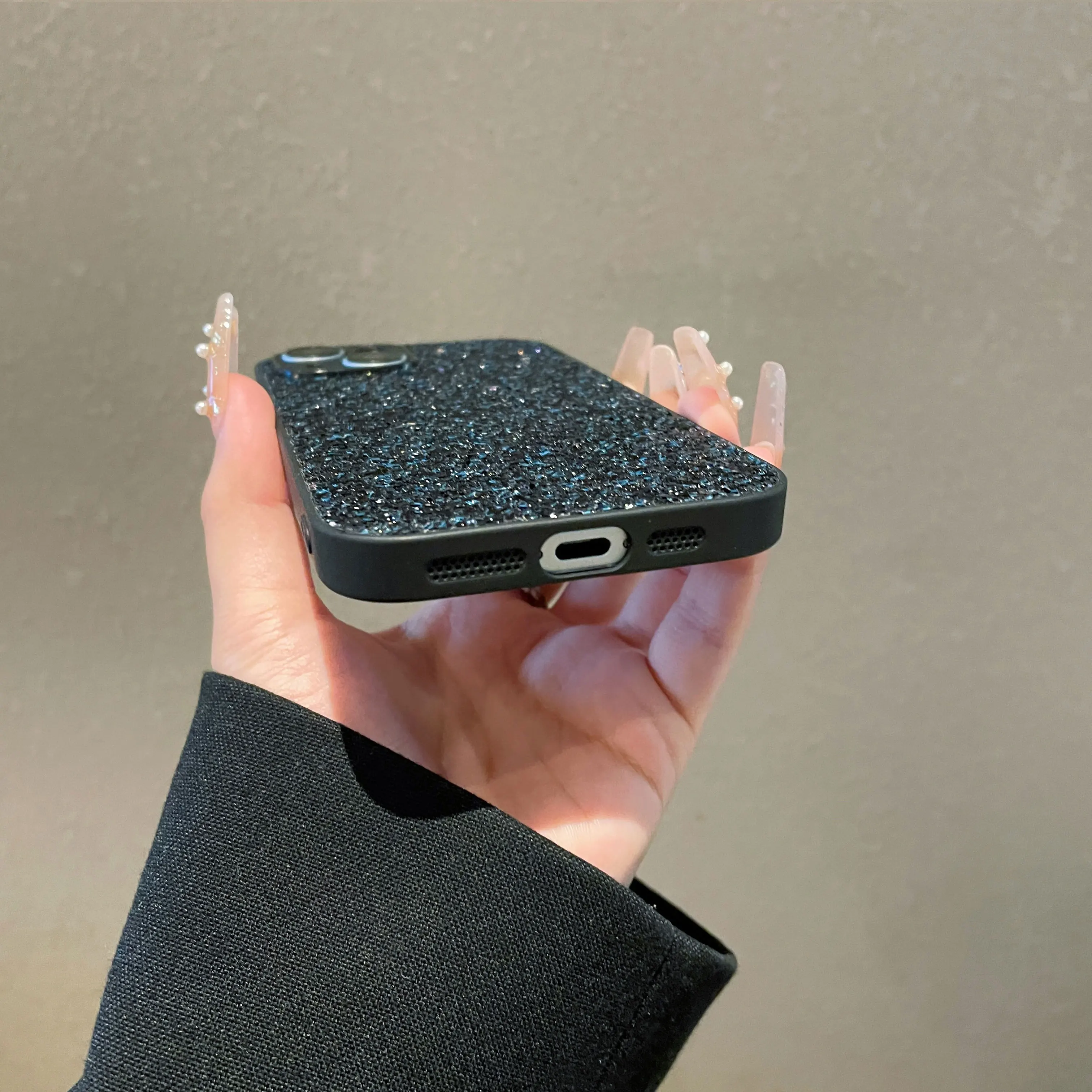 Luxuriöse Glänzende Diamant-Strass-Glitzer-Handyhülle für Samsung Galaxy S22 S23 S24 S25 S26 Ultra FE Plus Edge Modische Rückabdeckung – Detail 4