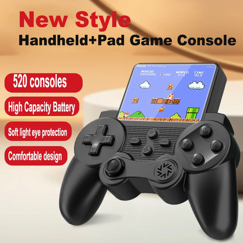 

Handheld Game for Kids Portable Retro Video Game Player Built-in 520 Classic Games LCD Screen Family Recreation Arcade Gaming