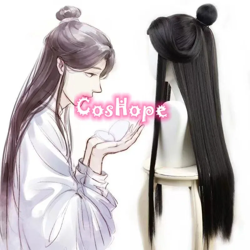 Xie Lian شعر مستعار أسود تأثيري الباروكات الاصطناعية المقاومة للحرارة