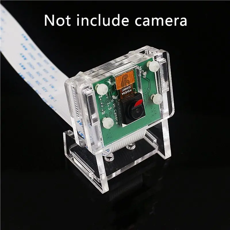 B50B-10X Ov5647 Mini Camera Acrylic Holder Transparent Webcam Bracket For Raspberry Pi 3 Camera