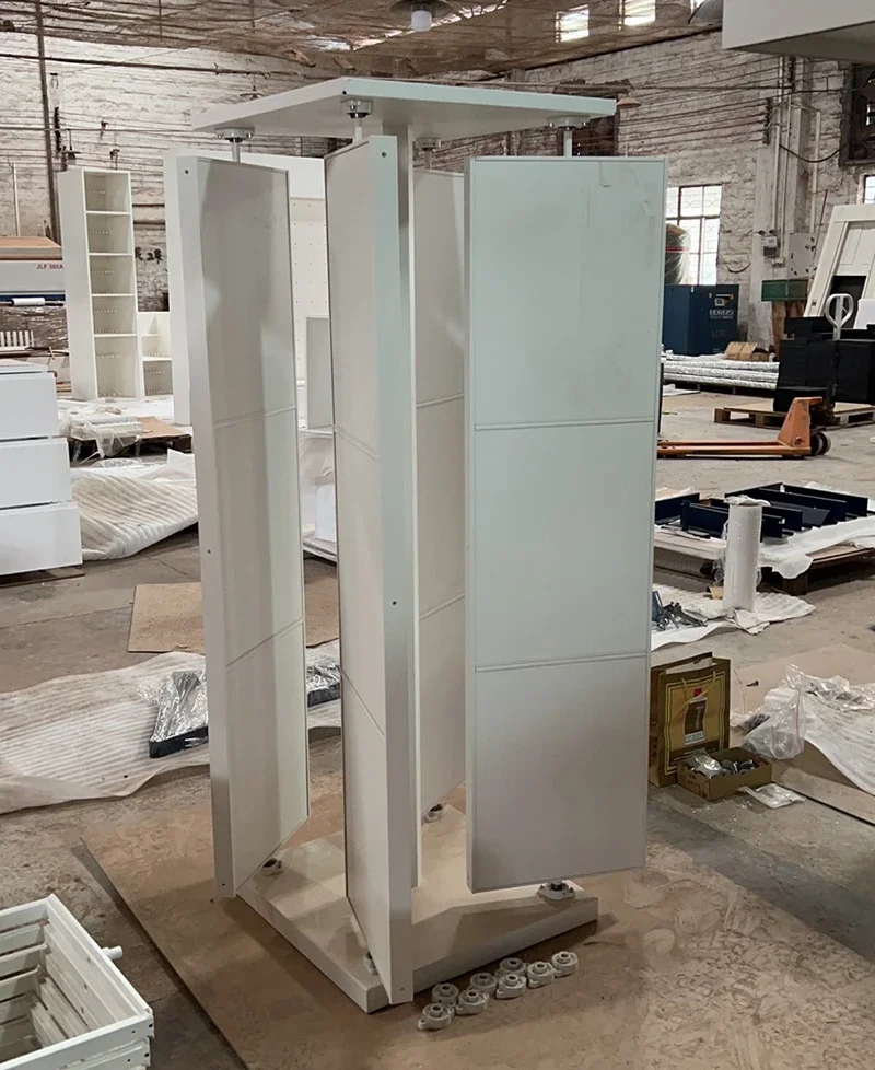 Rotate Tile Mosaic Display Rack Floor Standing Swivel Metal Display Rack for Sample Mosaico Tile