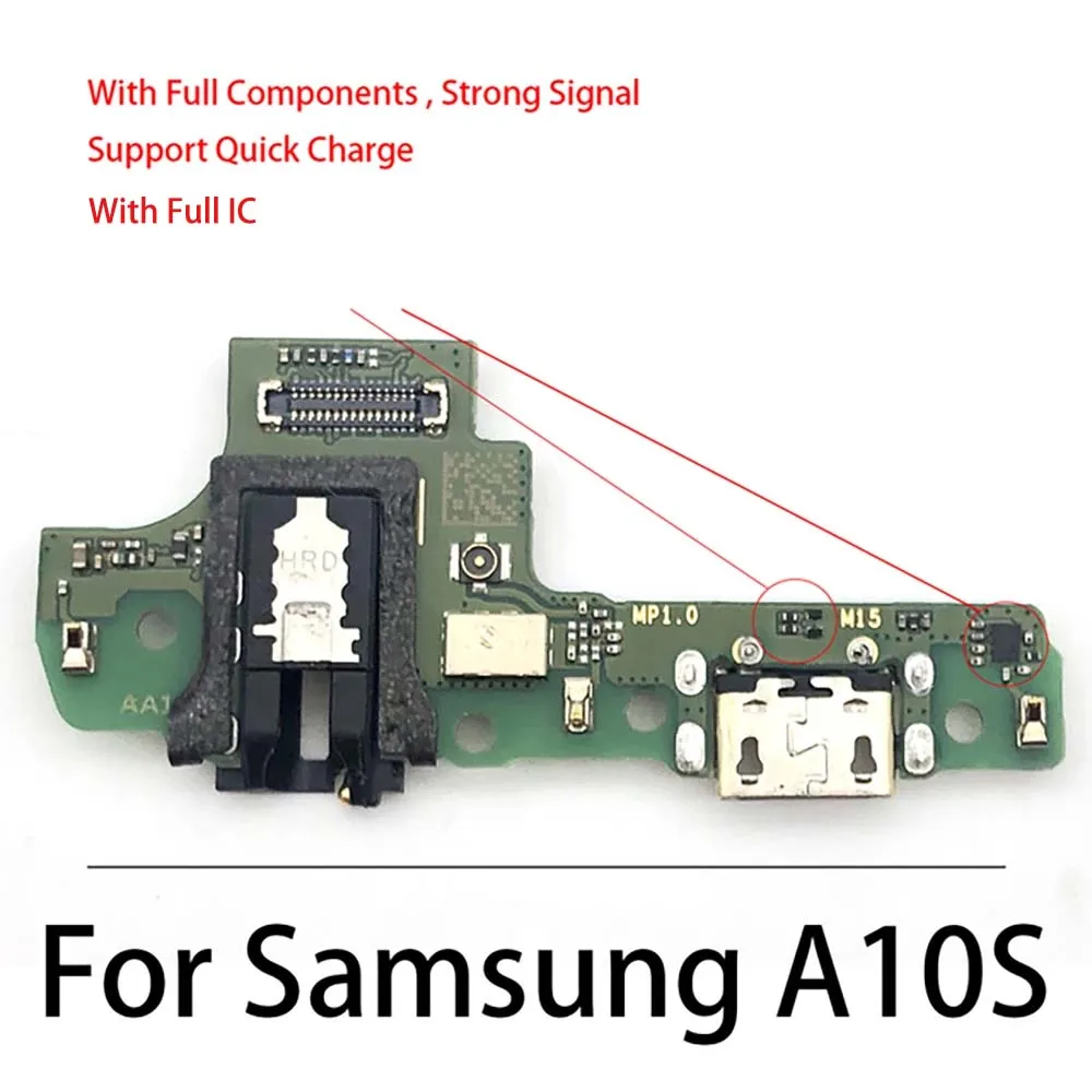 USB Charger Charging Board Dock Port Connector Flex For Samsung A10S A107 A107F A20s A207 A207F M12 M14 M15 M16