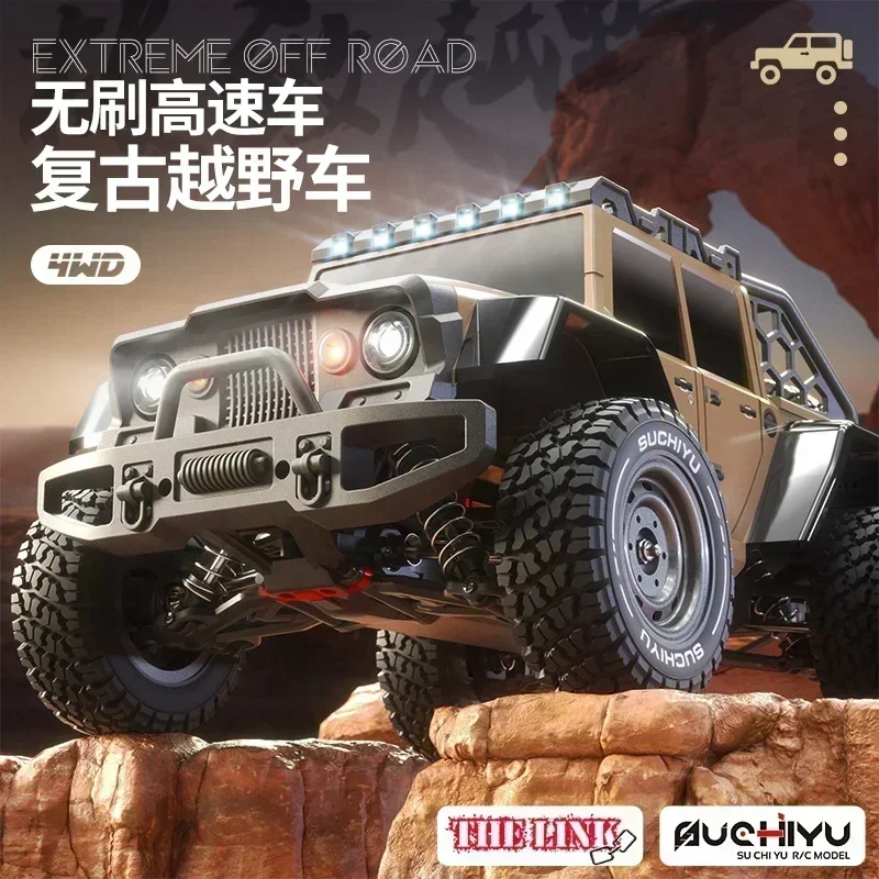 1:16 Rc Auto 'S Off Road 4X4 2.4G Full Scale Off-Road Afstandsbediening Klimvoertuig Retro Simulatie Auto Speelgoed Voor Jongen Cadeau