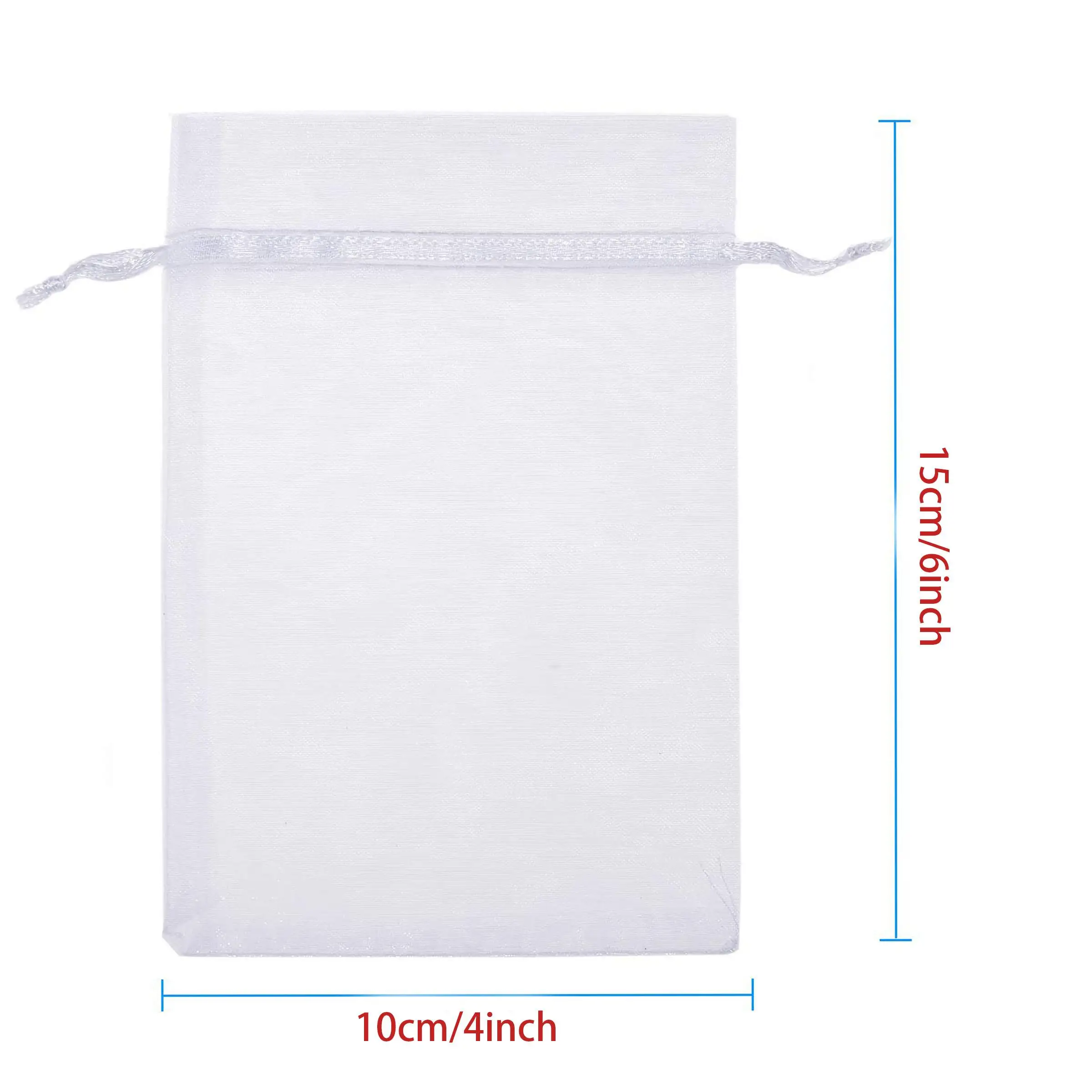 10/100 count Drawstring Organza Bags Wedding Party Favor CandyToys Makeup Pouches Bag