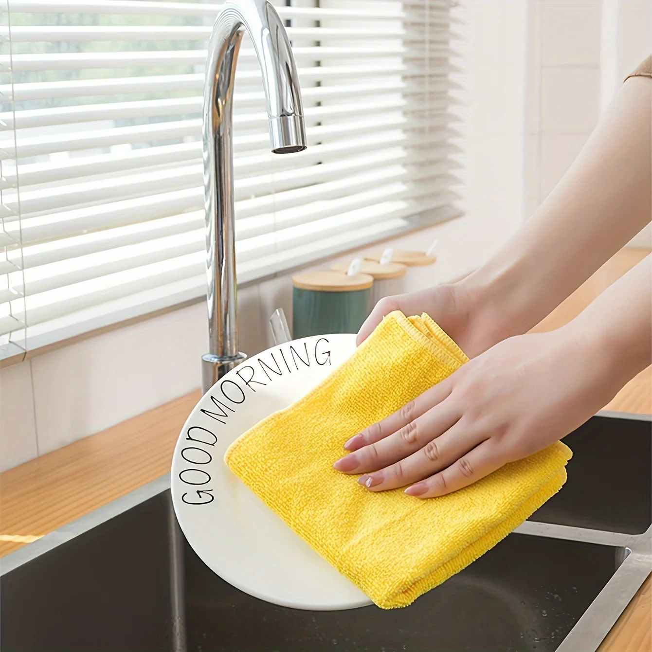 5 Pieces Ultra Fine Fiber Cleaning Cloth Dishwashing Cloth Multifunctional Cleaning Towel Household Cleaning Cloth Kitchen And B