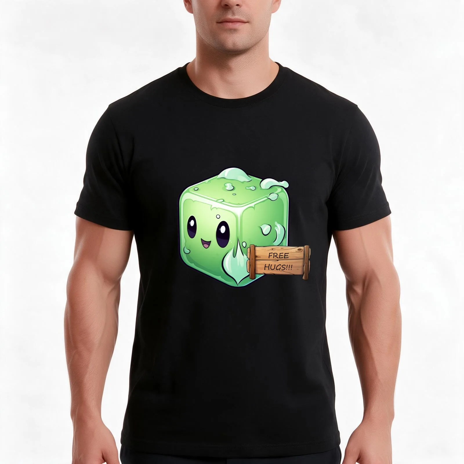 D&D Gelatinous Cube T-Shirt Summer Casual Cotton Tee Oversized Streetwear Tops Vintage Graphic Print Loose Fit Short Sleeve