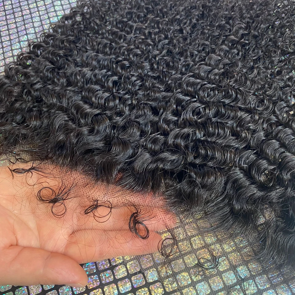 Real HD Lace Invisible 13x6 13x4 7x7 6x6 Curly Edges Baby Hair Pre Plucked Lace Closure Virgin Human Raw Hair HD Lace Frontal