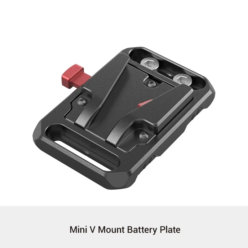 SmallRig V-mount batterijplaat, V-lock mount batterijplaat met 15 mm staafklem en verstelbare arm voor voeding - 2991