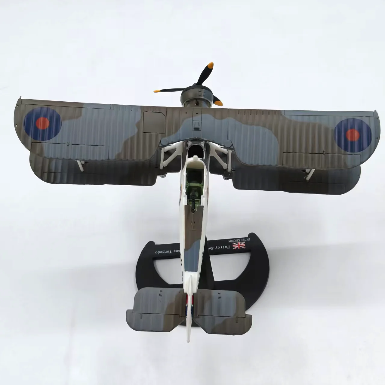 1/72 Scale Swordfish Torpedo Bomber Simulation Plane Model Alloy Airline Finished Static Aircraft Model Collectible Ornament