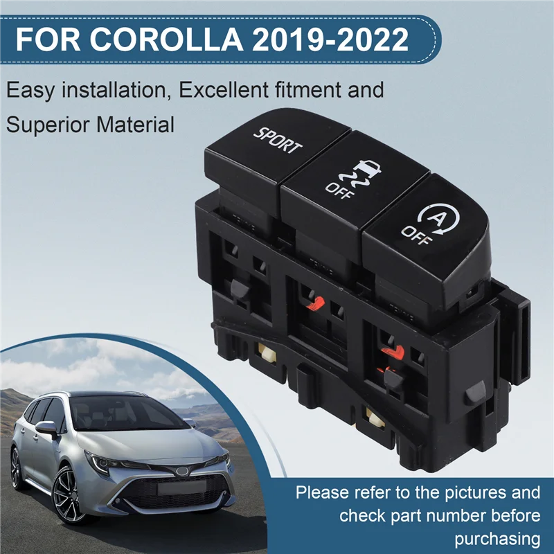 

ABQB-автомобильная противоскользящая система, трехцилиндровый выключатель режима для Toyota Corolla 2019-2022 LHD