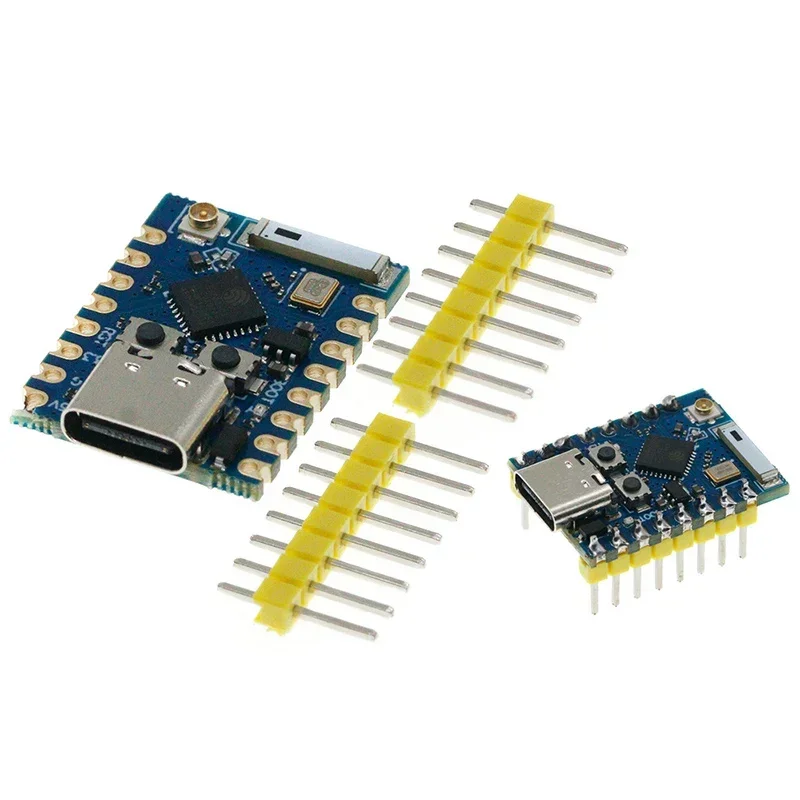 Умная мини-плата ESP32-C3-Zero Pro, плата с Wi-Fi, Bluetooth, ультрамаленького размера ESP8266, ESP32, C3, ESP 32, для Arduino Умная мини-плата ESP32-C3-Zero Pro, плата с Wi-Fi, Bluetooth, ультрамаленького размера ESP8266, ESP32, C3, ESP 32, для Arduino