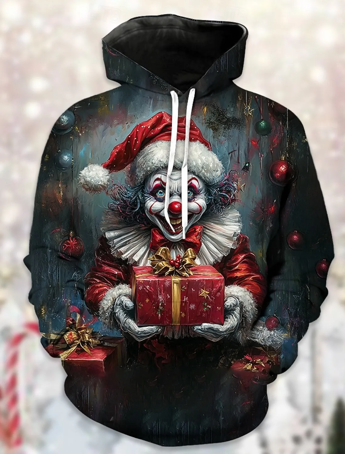 

Fashion Santa Claus Pattern Hoodies Spring Autumn Long Sleeve 3D Print Christmas pullover Mens Trend Casual Oversized Sweatshirt
