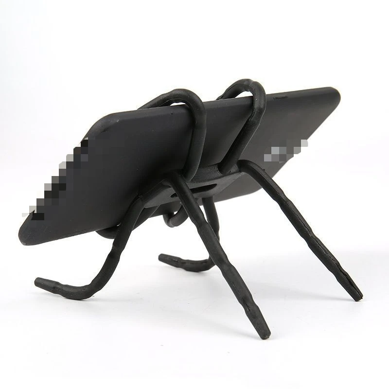 Metal Phone Lazy Desk Creative Stand Deformable Metal Core Silicone Coated Octopus Stand Spider
