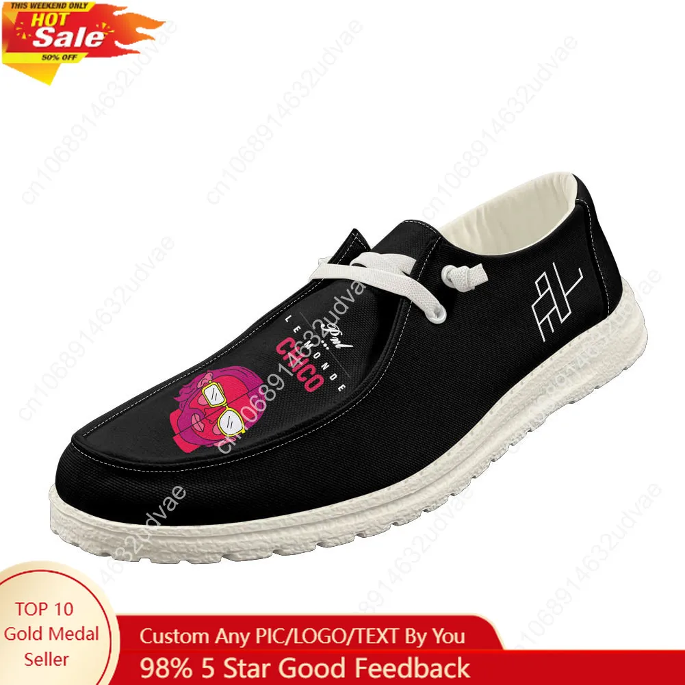 Le Monde Chico Loafers PNL Album French Rapper Men Woman Casual Shoes Lightweight Flat Footwear Outdoor Customized Shoe White