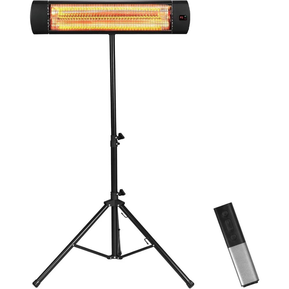 1500W Remote Control Electric Space Heater, LED Screen Courtyard Heater with 3 Speeds and Timers, Outdoor/outdoor in The Studio