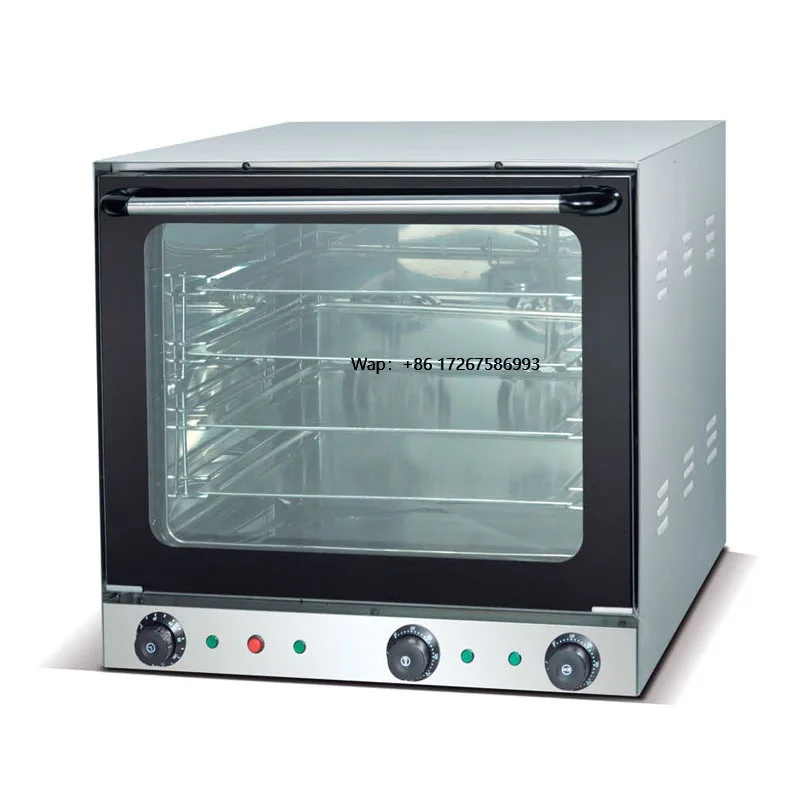 Commercial 4 Trays Ovens Bakery Equipment Electric Convection Oven with Steam Function