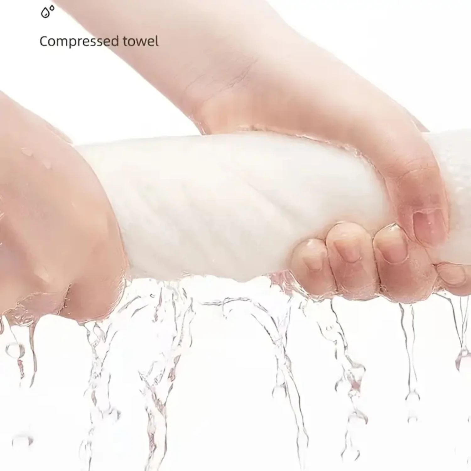 منشفة وجه قطنية سميكة وناعمة، مناديل تنظيف للاستعمال مرة واحدة - قطعة واحدة