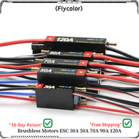 FlyColor Waterproof 30A 50A 70A 90A 120A RC BOAT ESC 2-6S Lipo Speed Controller with Program Card for RC Boats RC Model Ships