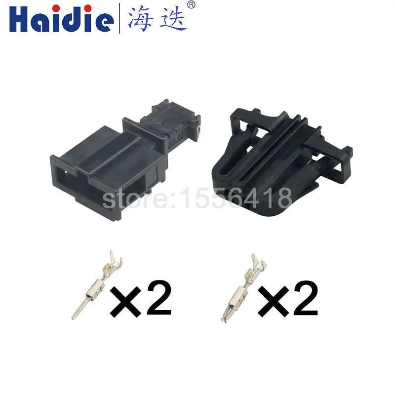 1-100 sets 2 pin License plate lamp car door connector Trunk lights Horn Sensor Plug 3B0972712 3B0972702