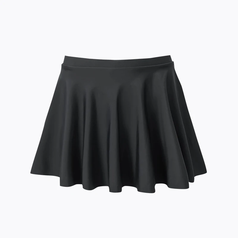 

Pure Color Separate Bikini Swimming Suit Women's Bot f Conservative Anti-Light Combination Sportswear Skirt