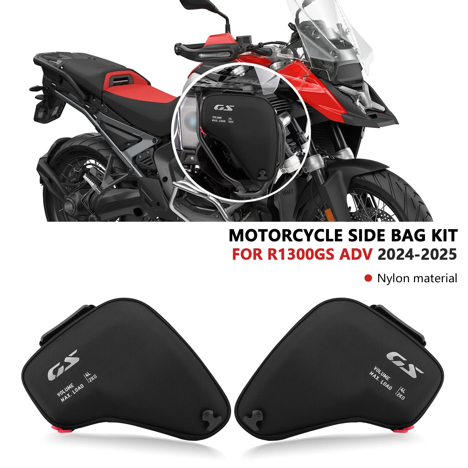 

R1300GS Adventure 2025 Motorcycle Accessories Fairing Left Right Radiator Cowl Bags Waterproof R 1300 GS ADV R1300GSA 2024