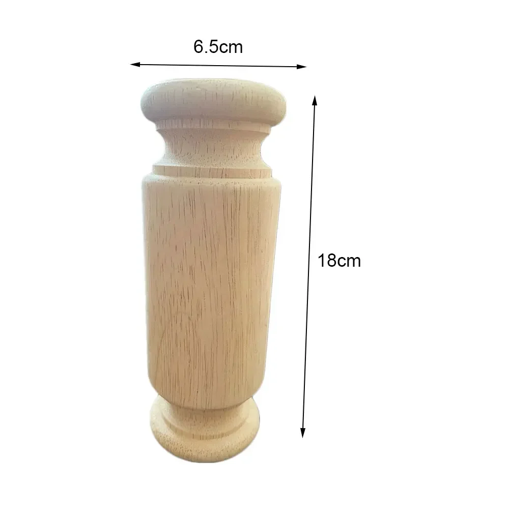 1PC 18cm Wooden Furniture Legs Solid Wood Simple Carving TV Cabinet Seat Sofa Feet No Painting Drop Ship Table Legs