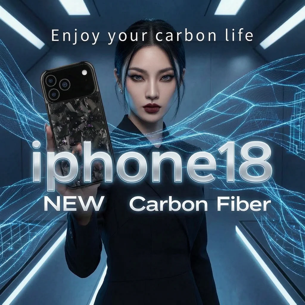 2026 Genuine carbon fiber armor phone case for iPhone18ProMax 7 6 5 4 3 2 1 Air Plus Mini Ultra-thin shockproof to hold durable