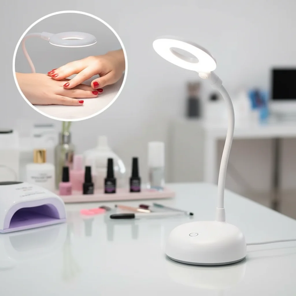 

USB LED Nail Lamp Portable Foldable UV Dryer 8 LEDs Bendable Curing Light for Nail Art Salon Tools