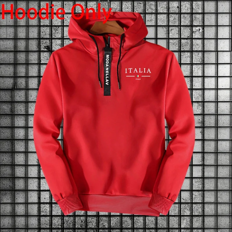New 2026 Men's Tracksuit Casual Half Zipper Hoodie Sweatshirts Outdoors Sports Jogging Clothing Autumn Winter Fashion Streetwear gallery 5