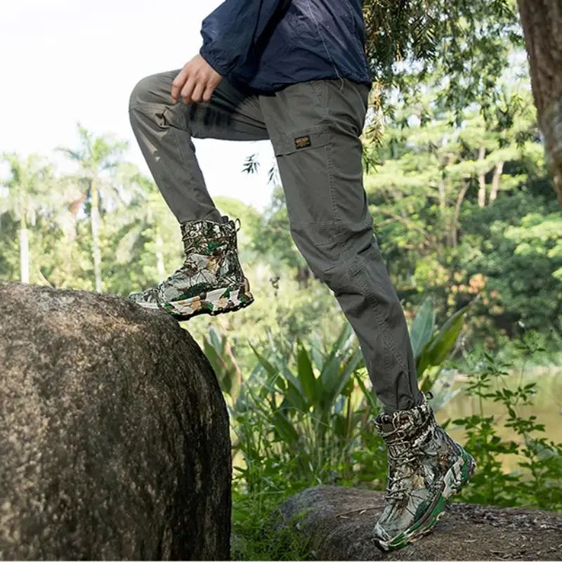 Men'S Jungle Desert Boots High Cut Training Boots Heavy Duty Hiking Shoes Outdoor Boots - Image 5
