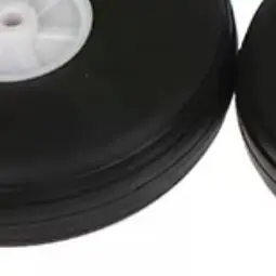 2Pcs High Elastic PU Rubber Wheels for RC Fixed-Wing Airplane Models DIY Tires in Multiple Sizes 1 to 2.75 Inch Diameter