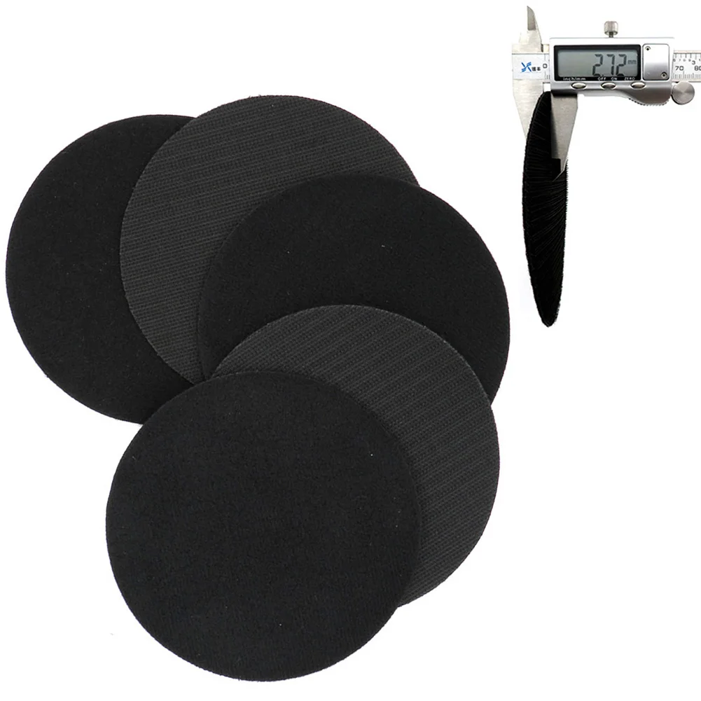 5Inch Interface Pad Protection Backing Pad Hook&Loop Black Flocking For Protecting Sanding Pad Power Tool Accessories