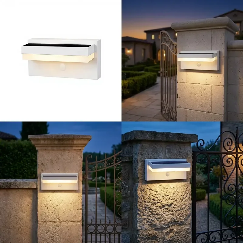 for  Solar Outdoor Wall Hanging Light LED Warm White Sports Induction Safety Lawn Light Suitable  Garden Yard Fence