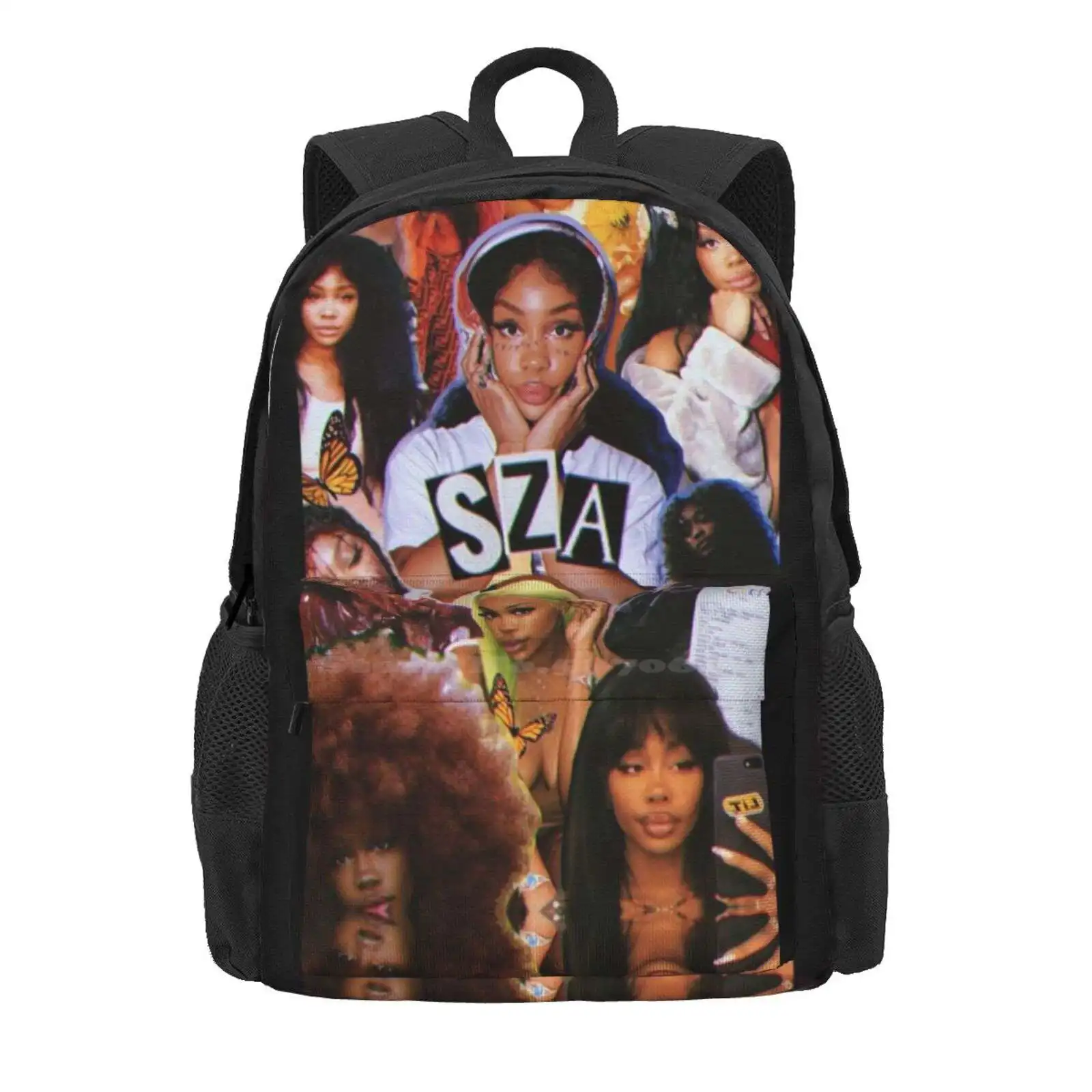 Collage Of Sza Hot Sale Schoolbag Backpack Fashion Bags Astetic R B Sza