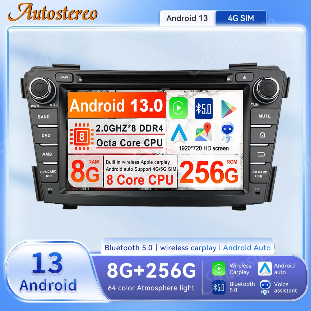 Carplay Car DVD Player Android 13 GPS Navigation For Mazda CX-9 2008-2016 Auto Car Radio Stereo Head Unit Multimedia Player