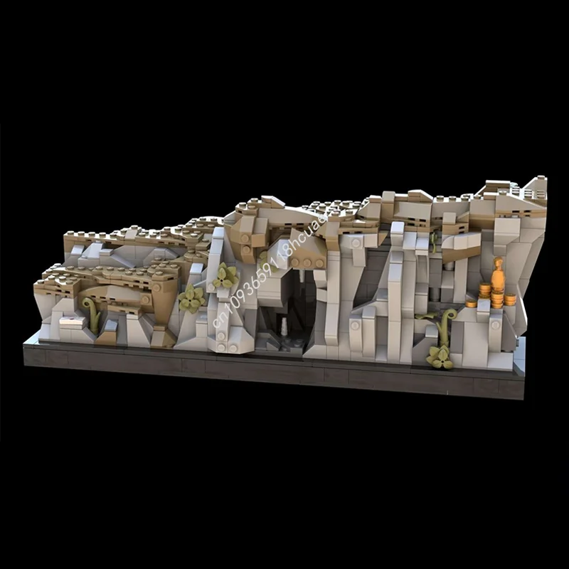 850 elementów MOC Hobbit Diorama Model Pierścieni Klocki konstrukcyjne Edukacyjne zabawki kreatywne Architektura Prezenty świąteczne