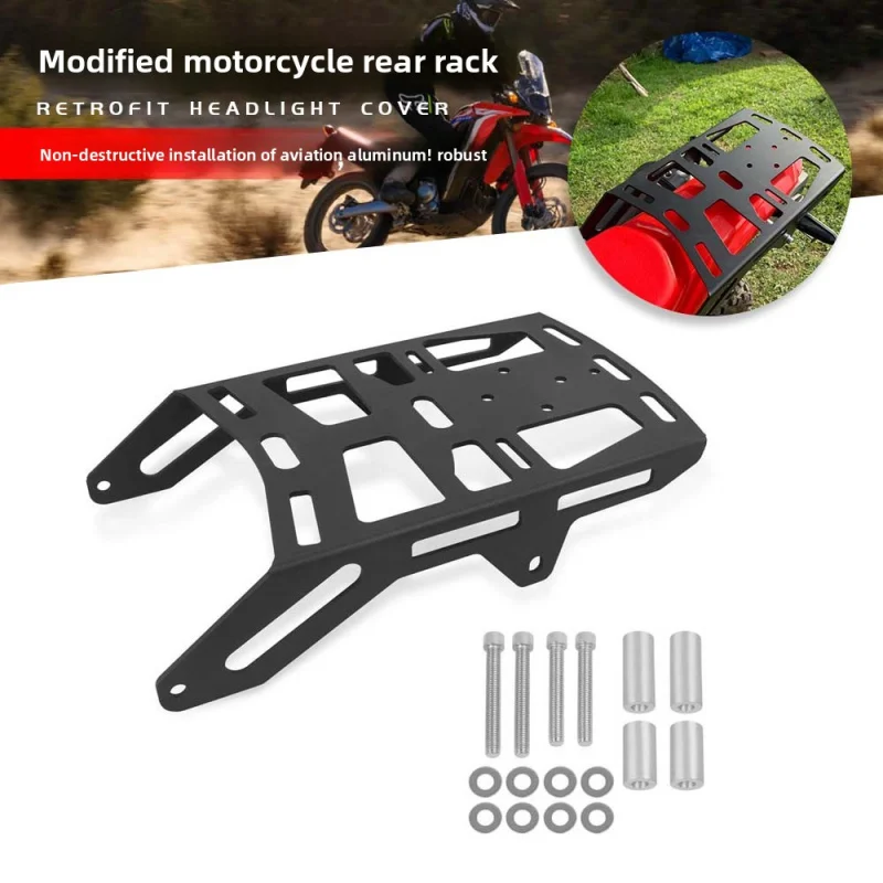 

Для Honda CRF300L RALLY ABS CRF300LS мотоциклетный задний багажник, держатель багажника, задняя стойка, опорная полка, алюминиевая 2021-2024